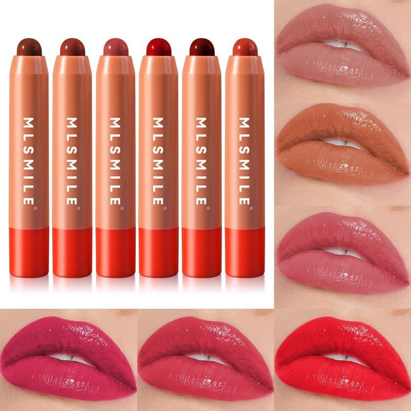 MLSMILE Women Simple Non-Stick Cup Moisturizing Lip Glaze Set