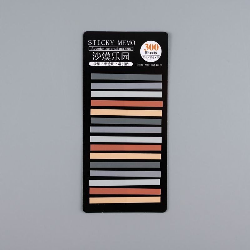Minimalist Extremely Fine Transparent Multicolor PET Post-It Notes