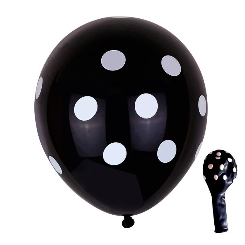 12 Inch 2.8G Candy Color Wave Dot Latex Balloon Party Venue Decoration 100-Bag