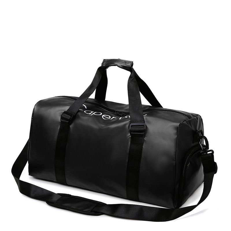 Men Casual Athleisure Letter Print Dry And Wet Separation Oxford Duffle Bags